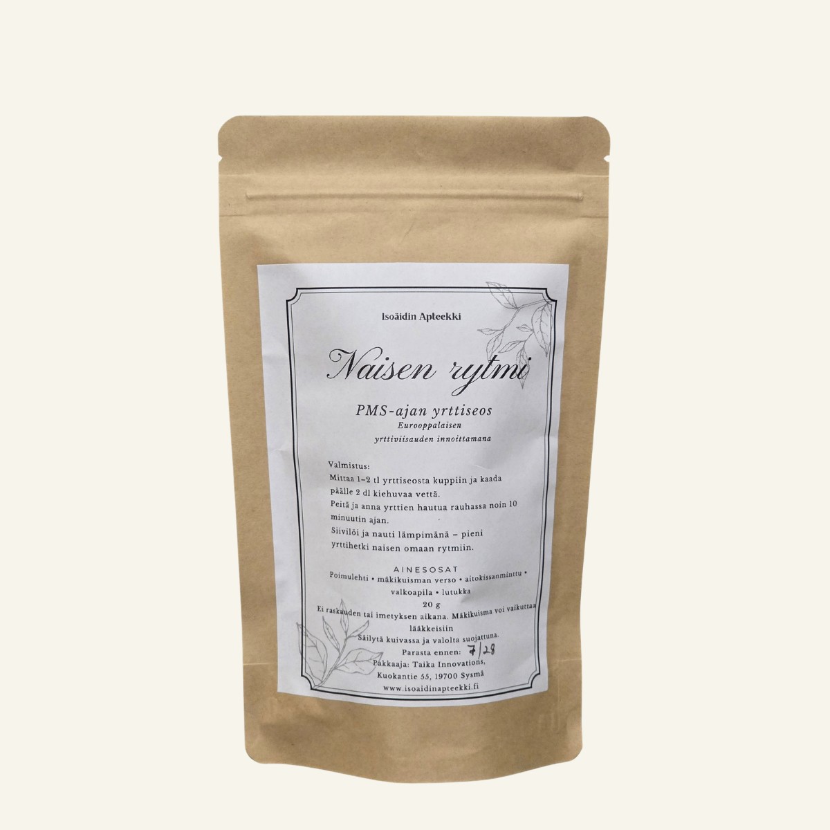 NAISEN RYTMI – PMS-tee kierron herkkiin päiviin 20g
