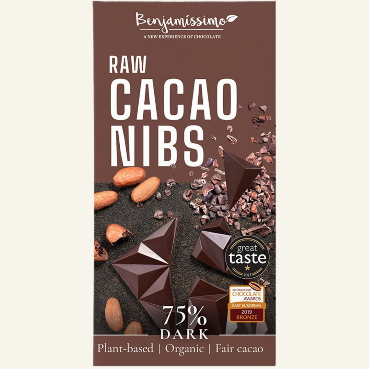 TUMMASUKLAA 75 % KAAKAONIBS - luomu 60 g